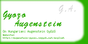 gyozo augenstein business card